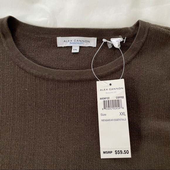NWT Alex Cannon Sweater Shirt Silk Blend Size XXL - Picture 3 of 5